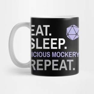 DnD Bard Eat Sleep Vicious Mockery Repeat Mug